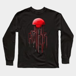 Red Jellyfish Long Sleeve T-Shirt